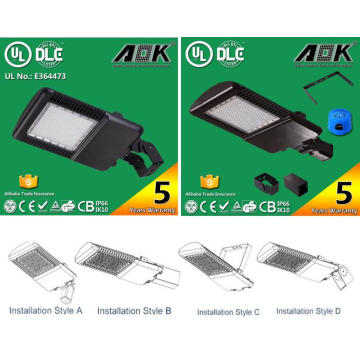 Dlc UL Straight Arm LED Stationnement Light Light Shoebox